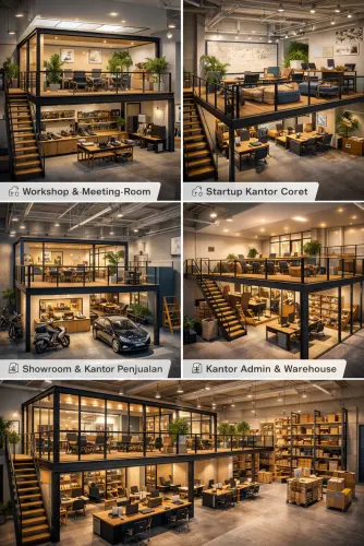 Mezzanine Ruang Kantor di Bencongan